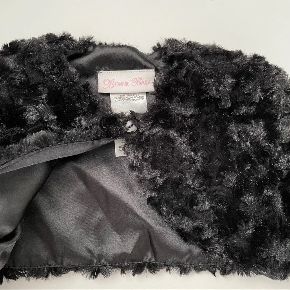 Bonnie Baby Faux Fur Shrug Size 18 M